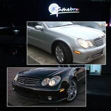 2pcs Smoked/Clear LED Amber/White Side Marker Light For Mercedes Benz W203 C-Class C200 300 2001-2007 - Ánh sáng hổ phách ống kính hun khói - Xem 7