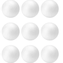 9 Stücke 7,5cm/2,95 Zoll weiße massive Polystyrol-Schaumkugeln, geeignet für DIY Malerei, Einkaufszentrum Dekoration, Hochzeit Requisiten und Schaufenster Präsentation in Kunst, Basteln, Familie, Party Dekoration Malerei Tag, Hochzeitsdekoration, Weihnachten, Halloween, Neujahr, Geburtstag, Heimdekoration, Feiertags Party - Vorstellungskraft Inspiration