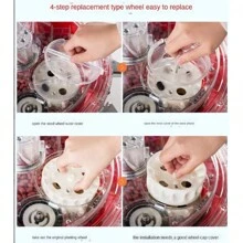 Sembradora Manual De Semillas con 7 Boquillas Dobles Contenedor incluido 6 Discos de semilla Intercambiables - Naranja - Ver 3