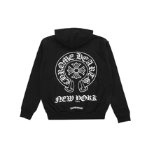 Chrome Hearts Men's Black Vintage Oversized Hoodie – Spring/Autumn Exclusive (New York, CHHE-HD008) S-XL
