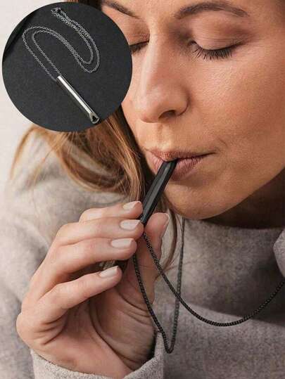 Colliers respiratoires pour soulager l'anxiété et le stress, appareils de méditation apaisants, outils de respiration profonde pour le pleine conscience, cadeaux de méditation pour soulager les crises de panique, cadeaux pour hommes et femmes, cadeaux de fête des mères, fournitures pour adultes pour soulager le stress