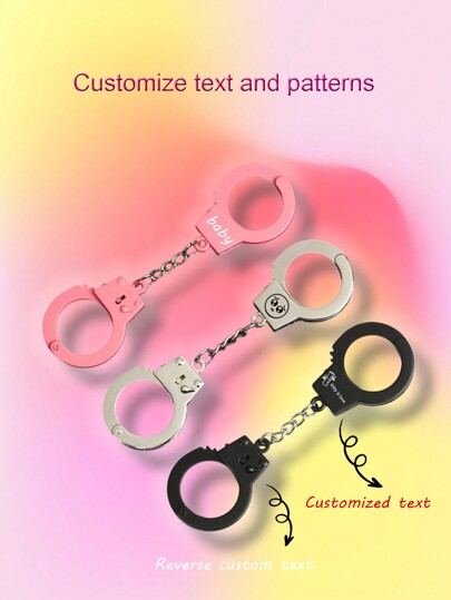 1pc Customized Party Essential Accessory, Realistic Police Props Model, A Fun Gift For Friends, Family And Colleagues, Laser-Engraved Keychain