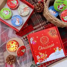 4件套圣诞蜡烛套装，香氛蜡烛，天然大豆蜡烛，无烟燃烧，适合作为圣诞礼物和圣诞装饰品 - 彩色 - 查看 7