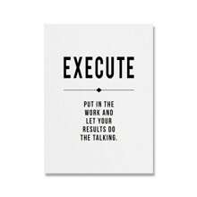 1pc Grind Hustle Talent Grit Áp phích động lực và in trang trí văn phòng nghệ thuật hiện đại doanh nhân động lực tranh vải không có khung - Nhiều màu - Xem 7
