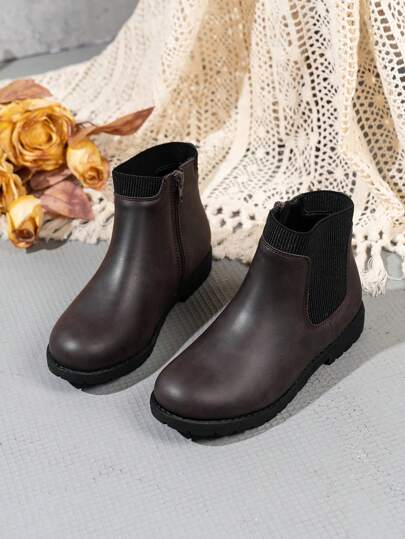 Chelsea Original Export Khaki Solid Color Elastic Waistband Waterproof Anti-Slip Durable Rain Boot Socks, Lightweight & Fashionable Slip-On Ankle Boots For Students