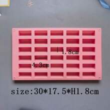 30 腔硅胶模具，DIY 果冻、蛋挞、面包、面包、蛋糕、巧克力烘焙模具 - 巧克力棕 - 查看 6