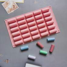 30 腔硅胶模具，DIY 果冻、蛋挞、面包、面包、蛋糕、巧克力烘焙模具 - 巧克力棕 - 查看 4