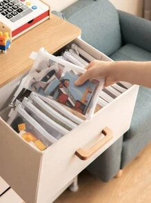 1/5 piezas Bolsas de almacenamiento multiusos para juguetes, documentos y artículos de papelería - Organizador de tela duradera para esenciales del hogar y la guardería