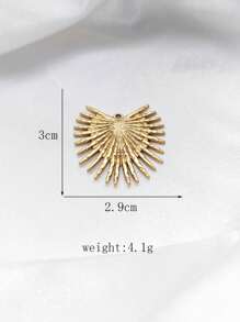 1pc Stainless Steel INS Style Classic Chic Versatile Hollow Pendant, DIY Jewelry Accessory - Hip Hop - View 16