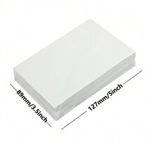 100pcs 3R 5 Inch 135gsm Glossy Self-Adhesive Photo Paper, Single-Sided Non-Sticky Printing Paper, Suitable For Color Inkjet Printers - White - View 2