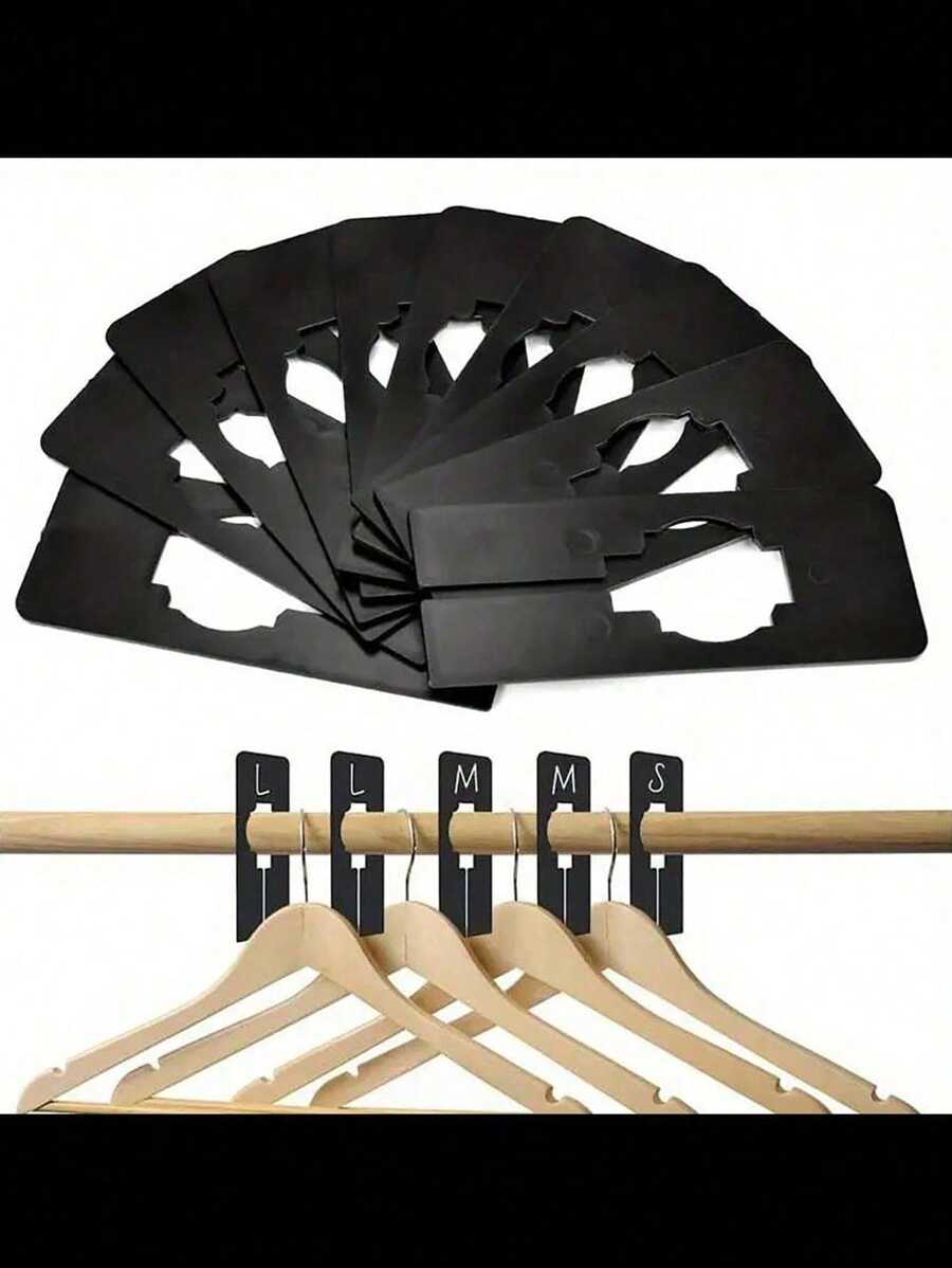 10 Bộ sắp xếp tủ quần áo có thể điều chỉnh kèm bút đánh dấu - Bộ chia tủ quần áo tiết kiệm không gian hiệu quả để phân loại quần áo & trang trí phòng ngủ Quần váy Giày dép Quần jean Bốt Váy - Nhiều màu - Xem 1