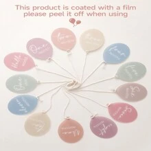 Baby Acrylic Milestone Balloon Card In Modern Color, 13 Pcs, Multifunctional Baby Milestone Photo Prop, Suitable For Baby Memorial Photography Props Baby Shower Family Decorations Gifts Baby Shower Easter Gifts Things For Girls/Boys - Multicolor - View 12