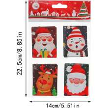 8 张圣诞树装饰卡 圣诞贺卡 信封 迷你圣诞卡 空白便条卡 圣诞树许愿卡 圣诞快乐贺卡 圣诞节（迷彩，均码） - 彩色 - 查看 3