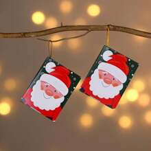 8 张圣诞树装饰卡 圣诞贺卡 信封 迷你圣诞卡 空白便条卡 圣诞树许愿卡 圣诞快乐贺卡 圣诞节（迷彩，均码） - 彩色 - 查看 8