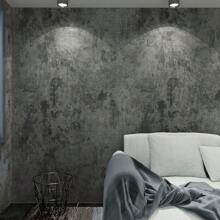 1Roll Thick Dark Grey Black Concrete Wallpaper15.7inX196.8/118.1/39.3in Peel And Stick 3D Faux Darker Gray Concrete Cement Contact Paper Stained Vinyl Wrap Matte Wall Sticker For Walls Bedroom Basement Bathroom Kitchen Cabinet Countertop FurnitureRenovation DIY Easy To Instal And Detachable