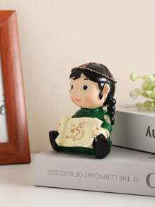 1pc Resin Figure Decoration Ornament, TV Cabinet, Desk Decor, Valentine's Day Gift, Resin Craft, Bedroom Desk Cute Decor, Office Desk Figure Decoration, Couples' Birthday Present Birthday Gifts Graduation - Multicolor - View 13