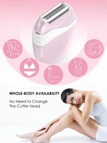 ShineSense 女士电动脱毛器，便携式脱毛仪，女士剃毛器，三合一多功能无线电动修剪器，适用于身体、腿部、腋下、比基尼部位私处脱毛 - MG308 - 查看 4