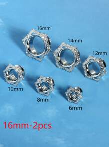 2 件装空心耳塞，适用于男女双喇叭形无螺丝耳环，黄铜花形耳塞，耳塞尺寸 00G 0G 2G 情人节、妈妈、母亲、母亲节、礼物 - ear tunnels - 查看 16