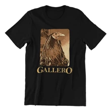 Short Sleeve Crew Neck Boyfriend Style T-Shirt Comfortable And With Vibrant GALLERO Graphic Ideal As A Casual Fashion Gift For Outdoor Activities Or At Home Perfect For Fans Of Gallos De Pelea Gallero Gallos Regalo Gallos De Pelea - 黑色 - 查看 1