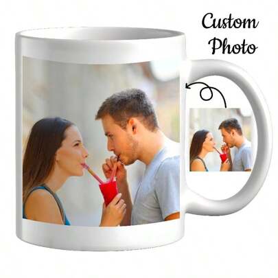 283 g personlig fotomugg - 1 st. personlig kaffemugg med foto, mors dag-present till mamma, unik mamma-kaffemugg, inflyttningspresenter, jubileumspresent, alla hjärtans dag-present, jubileumspresent, examenspresent, mors dag-present till flickvän, för årsdagar, för alla hjärtans dag, för mors dag, för födelsedagar, för barnens dag, för fars dag