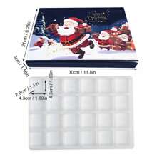 Fillable Christmas Advent Calendar Boxes, Fill Your Own Advent Calendar Boxes, Empty Advent Calendar To Fill Yourself, 24 Day Christmas Countdown - Multicolor - View 2