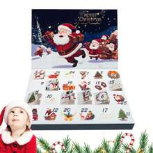 Fillable Christmas Advent Calendar Boxes, Fill Your Own Advent Calendar Boxes, Empty Advent Calendar To Fill Yourself, 24 Day Christmas Countdown - Multicolor - View 6
