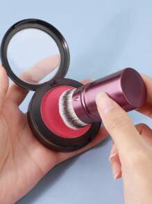 1支/3支装新款可伸缩化妆刷，多功能化妆工具套装，包含腮红刷、散粉刷、粉底刷、遮瑕刷、修容刷、古铜粉刷、散粉刷、粉底刷、腮红刷 - 彩色 - 查看 6