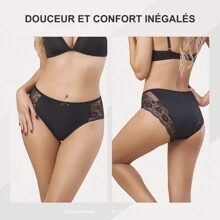 Chouchounel Chouchounel Culottes en Dentelle pour Femmes Lot de 5 Taille Basse Slips Hipster