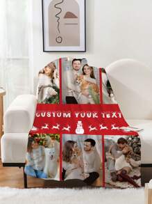 1 chiếc chăn ảnh tùy chỉnh, chăn vui nhộn có khuôn mặt được cá nhân hóa, chăn tên được cá nhân hóa, khuôn mặt tùy chỉnh, chăn ảnh/văn bản bạn thân, chăn ấm áp, quà tặng gia đình, quà cưới, quà sinh nhật, quà tặng bạn bè, chăn bạn thân, thích hợp cho ghế sofa và giường, chăn phủ thoải mái cho mọi mùa - phong cách giáng sinh 1 - Xem 4