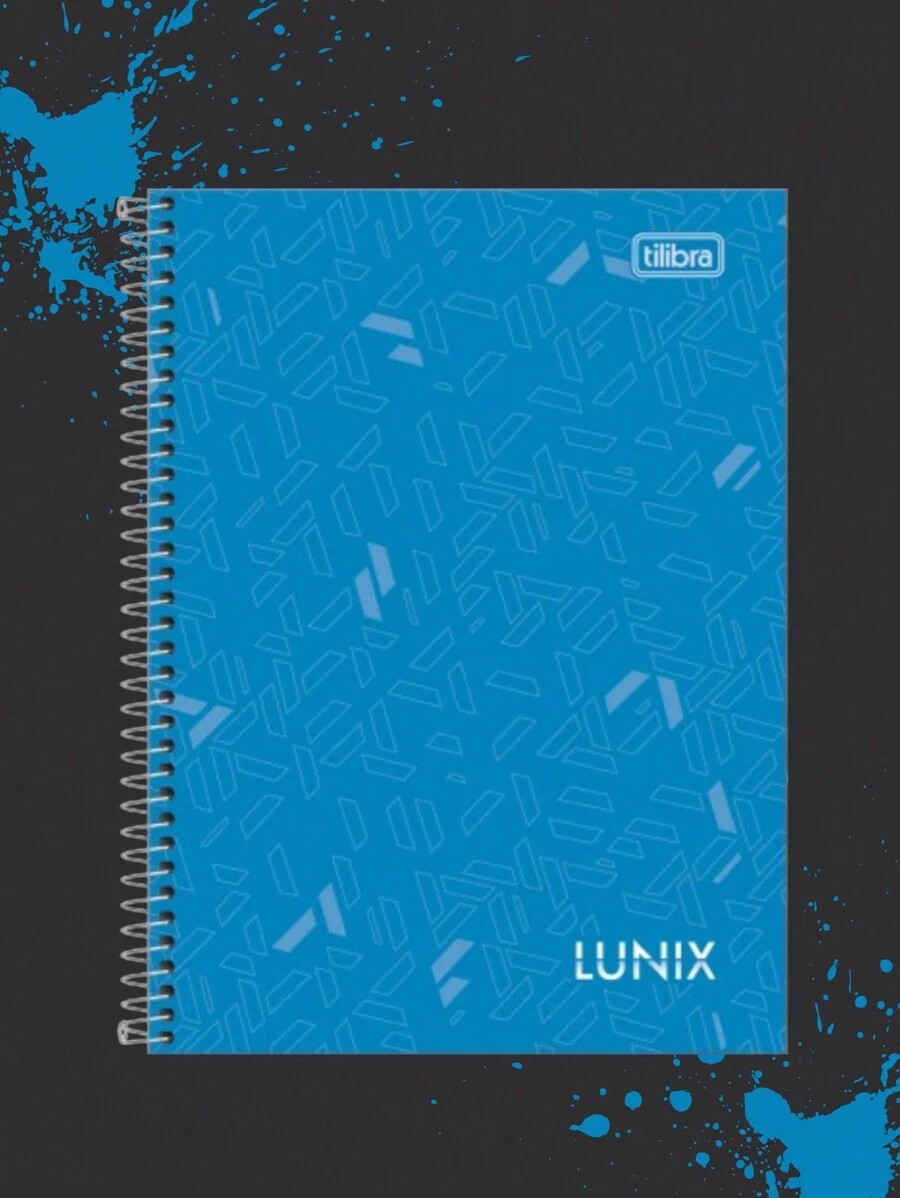 Lunix 1/4 Spiral Notebook 80 Sheets - Tilibra Back To School - Xanh nhạt - Xem 1