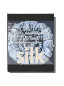 Conjunto com 2 unidades de elásticos de cabelo 100% seda natural, cor sólida, alta qualidade, scrunchies femininos, seda 6A, acessórios para cabelo (22 momme), elásticos de cabelo para rabo de cavalo. - Multicolorido - Ver 18