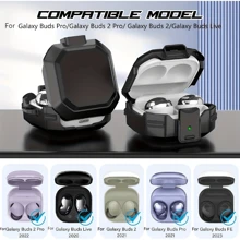 Abschließbare Galaxy Buds Hülle Kollektion - Kompatibel mit Samsung Galaxy Buds Pro 2 2022, Galaxy Buds FE 2023, Buds Pro 2021, Buds 2 2021, Buds Live 2020, beinhaltet Schlüsselanhänger und Reinigungsset