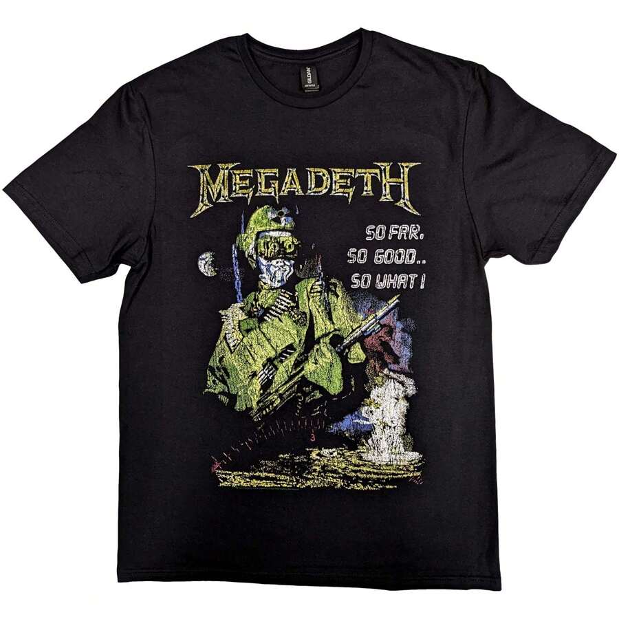 Megadeth | Official Band T-Shirt | SFSGSW Explosion Vintage - Black - View 1