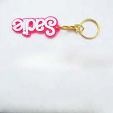 Niestandardowy różowy brelok do kluczy z lalką. Intensywnie różowy brelok z tabliczką z imieniem 3D. Spersonalizowany różowy brelok z etykietą z imieniem. Modny brelok z imieniem lalki jako prezent dla dziewczynki, cekiny, trwały, kolorowy, słodki, uroczy, Y2K, kawaii, zabawny, stylowy, niestandardowy, spersonalizowany, wyjątkowy, spersonalizowany, idealny prezent dla niej, dla niej, dziewczyny, dzieci, na rocznice, spersonalizowane prezenty dla kobiet/mężczyzn, spersonalizowany/spersonalizowany brelok do kluczy, zawieszki do torebek