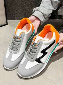 2024 Youth Lace-Up Gump Sneakers, Anti-Skid & Wear-Resistant, Comfortable Walking Shoes, Athletic Trainers