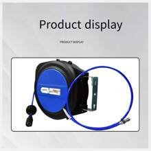 1 件空气软管卷盘，自动伸缩气动软管卷盘，空气压缩机管卷盘，车库车间配件