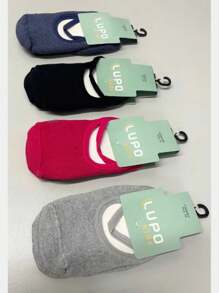 Kit 3 Pairs Of Children's Socks And Non-Slip Slippers For Girls And Boys, Lupo - 藏蓝色 - 查看 4