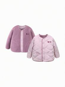 mini bala Waterproof Reversible Padded Jacket For Children Thick Winter Padded Coat