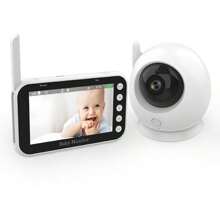 1pc Baby Monitor Camera With 4.3'' Rechargeable Screen, 2.4Ghz Wireless Two Way Talk Video Camera, Temperature Detection And Alert, Crying Reminder, Breast Feeding Reminder, 8 Lullabies, Suitable For Indoor, Home, Nursery Use, Birthday Gifts, Holiday Gifts.