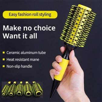 Yellow Aluminum Tube Comb, Round Brush Set Large Heated Round Hair Brush, Hair Brush, Comb, Hair Tools, Hair Products And Accessories For Barber Salon Beauty Travel Essentials,Back To School,Travel Holiday Essentials,Hair Accessories For Women,Brush,Hair Brushes,Edge Brush,Brush Hair,Hair Comb,Comb Hair,Detangling Brush,Ball Brush,Mini Hair Brush,Hair Brush Set,Wooden Comb, Comb, Slick Back Brush, Hairbrush, Edge Brush, Brush Hair, Hair Comb, Hair Brush Set, Comb Hair, Mini Hair Brush, Detangling Brush,Hair Products, Hair Tools, Hair Stuff, Hair Care, Curly Hair Brush, Barber, Barber Accessories, Hairdressing Equipment,Travel Essentials,Travel Essential,Hairstyle,Hairdressing,Hair Brush,Slick Back Brush,Styling Brush,Curly Hair Brush,Edge Brush,Hair Comb,Brush Hair,Hair Brush Set,Comb Hair,Comb For Curls,Detangling Brush,Hair Brush For Women,Hair,Travel,Hair Products,Hair Tools,Hair Stuff,Barber,Barber Accessories,Barbershop,Hairdressing Equipment
