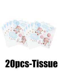 68 Piece Set,Made Of Materials, Including Disposable Paper Plates, Pink Blue Goodnight Bear Themed Paper Plates, 7-Inch Paper Plates, 9-Inch Cardboard, Disposable Party Plates, Materials, Paper Plates, Party Accessories, Party Decorations, Dessert Plates, Used For Parties, Gatherings, Barbecues, Picnics, Camping, Mother Gifts, Birthday Themed Parties And Cutlery Sets, Plates, Tissues, Paper Cups, Home Decor, Holiday Supplies, Children's Gifts, Disposable Paper Plates