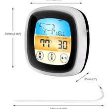 TERMOMETRO DIGITAL DE COCINA IDEAL PARA CARNES - Plateado - Ver 5