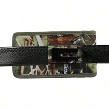 男士竖款迷彩手机腰包可配腰带挂腰包，适合中老年青年，轻便牛津布腰包，防水布艺皮套包带翻盖，手机腰包男士情人节礼物 - 軍綠色 - 查看 6