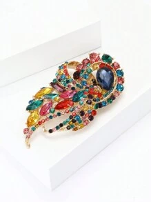 Luxury Crystal Brooch For Women Party Banquet Jewelry Gift Dress Skirt Accessory