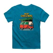 Unisex Christmas T-Shirt 100% Cotton NEW! - màu xanh lá - Xem 2