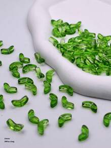 Gói đơn 30 chiếc/túi Hỗn hợp màu sắc Gradient màu hoa tulip lá hạt rời hạt thủy tinh hạt không gian để làm đồ trang sức vòng tay hoa tai tự làm - hoa tulip - Xem 14