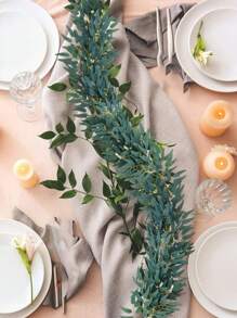 Cây hoa lụa nhân tạo cao 5,9ft treo trang trí tiệc cưới và nhà cửa - màu xanh lá - Xem 2