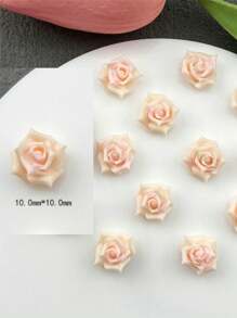 20 phụ kiện trang trí móng tay hình hoa hồng ba chiều thời trang, khắc hoa hồng, đồ dùng làm móng nghệ thuật DIY 10mm - Nhiều màu - Xem 5