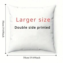 Warm Custom Photo Pillow Cover - Double-Sided High-Definition Printing, Personalized Decorative Pillowcase, Modern Style, Machine Washed, Zipper Closure, Woven Polyester Fabric, Ideal Gift For Various Occasions, For Anniversaries, For Mother's Day, For Birthdays, For Valentine's Day, For Graduation, For Father's Day, For Weddings, For Housewarming, Sofa, Bed, Car, Tea Room, Bedroom, Bathroom, Living Room, Dining Room
