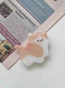 1 pieza de soporte acrílico extensible para teléfono con adhesivo cuentagotas, pegatina trasera con diseño de gato adorable, compatible con iPhone y teléfonos Android, regalo para cumpleaños, familia y amigos, soporte y agarre para teléfono